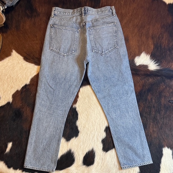 Agolde Riley High Rise Straight Crop Jeans - Picture 5 of 8